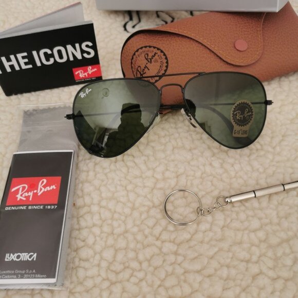 NEW Ray Ban RB3025 Aviator medium Metal - Picture 6 of 13
